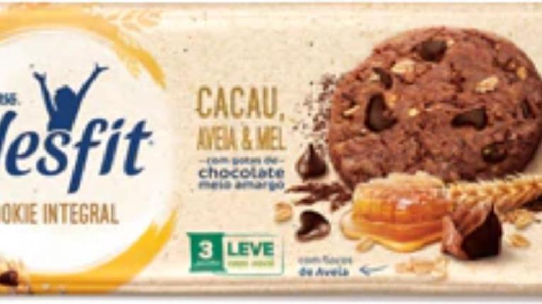 Nesfit Cookie Cacau, Aveia & Mel 60g | Nestlé