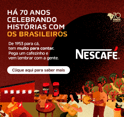 Banner Nescafé 70 anos