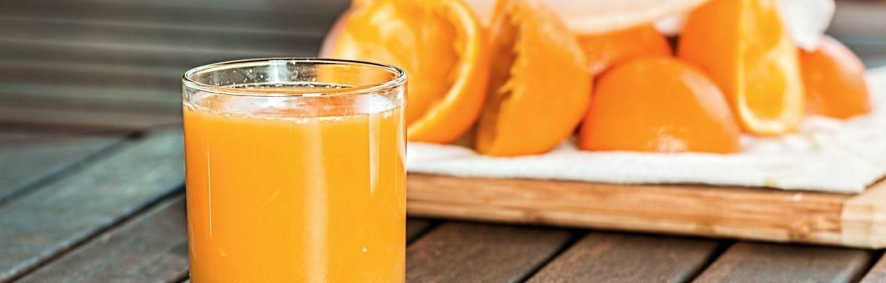Suco antioxidante: suco de laranja