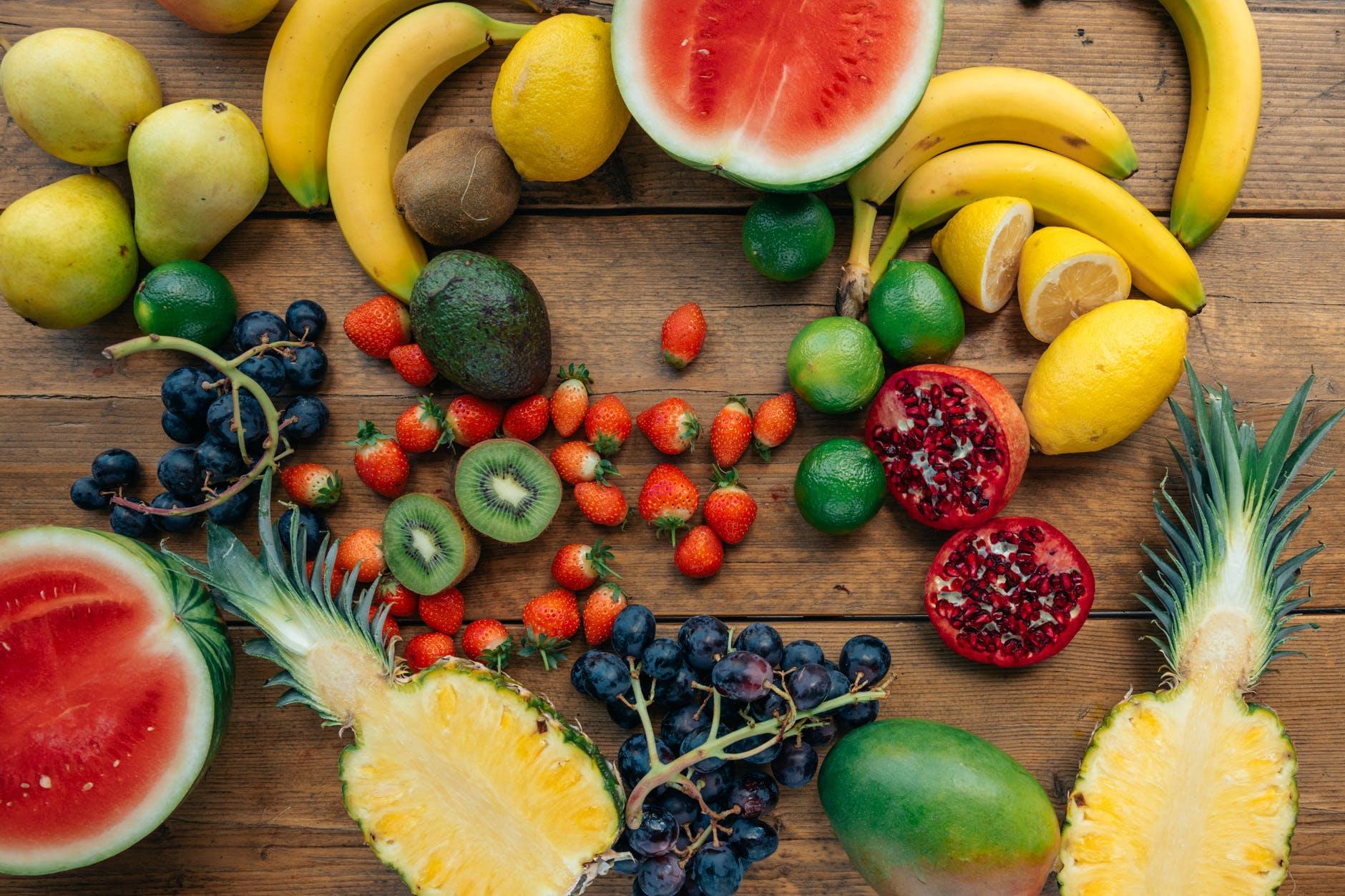 Vitamina C: diversas frutas