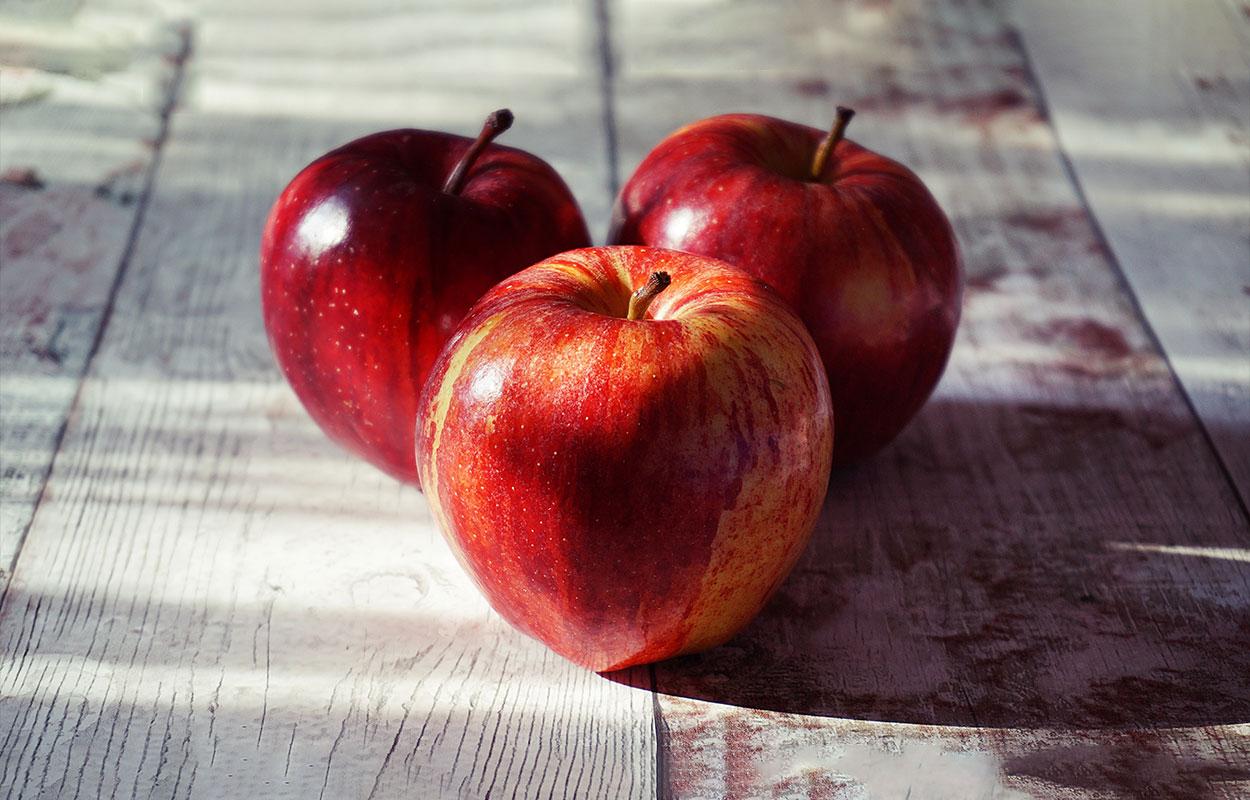 Alimentos que não contêm glúten: maçã